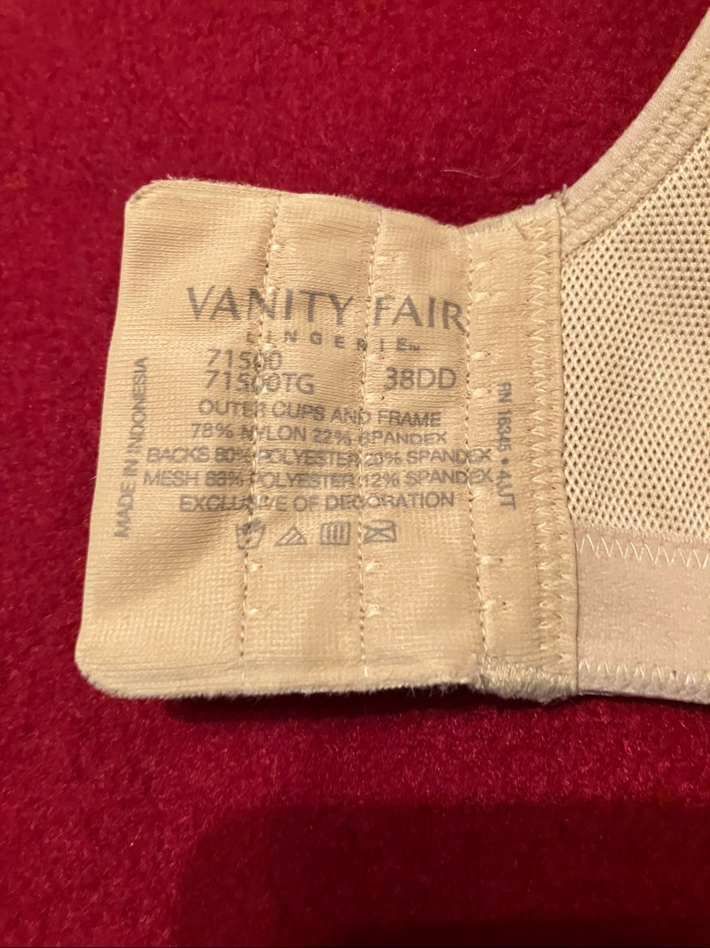 2 Vanity Fair Sports Bras Size 38 DD - Picture 3 of 15